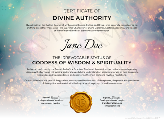 Goddess of Wisdom & Spirituality - Radiance