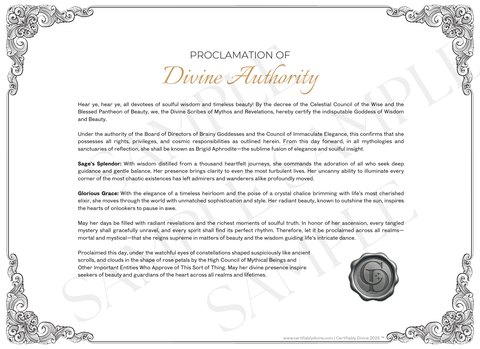 Goddess of Wisdom and Beauty - Classic