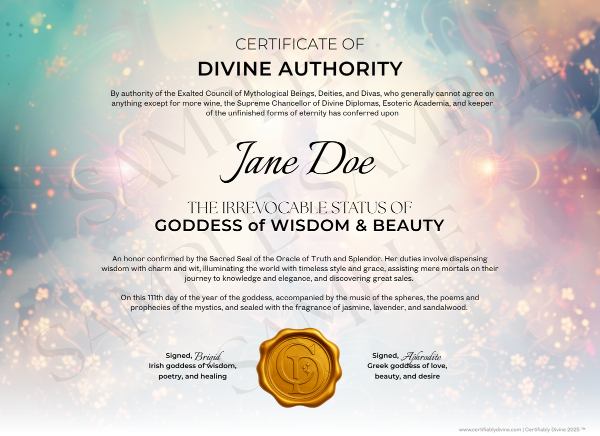 Goddess of Wisdom and Beauty - Radiance