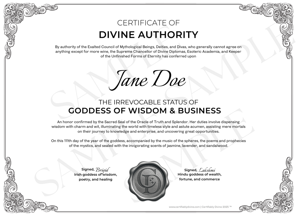 Goddess of Wisdom & Business - Classic