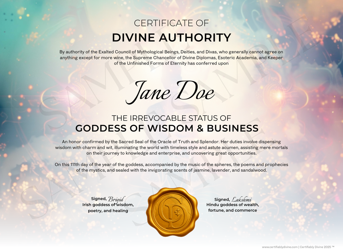 Goddess of Wisdom & Business - Radiance