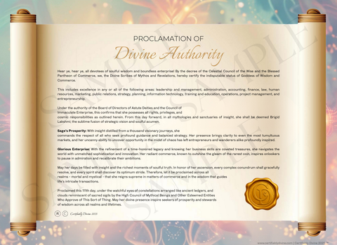 Goddess of Wisdom & Business - Radiance