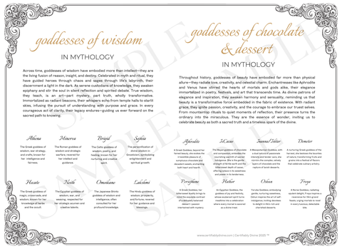 Goddess of Wisdom & Chocolate - Classic