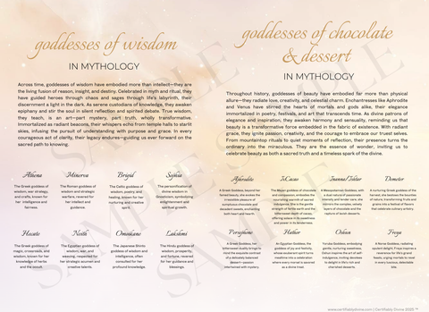 Goddess of Wisdom & Chocolate - Golden