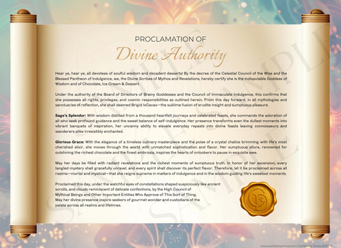 Goddess of Wisdom & Chocolate - Radiance