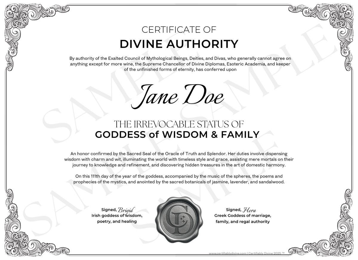 Goddess of Wisdom & Family - Classic