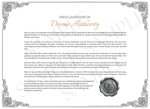 Goddess of Wisdom & Family - Classic