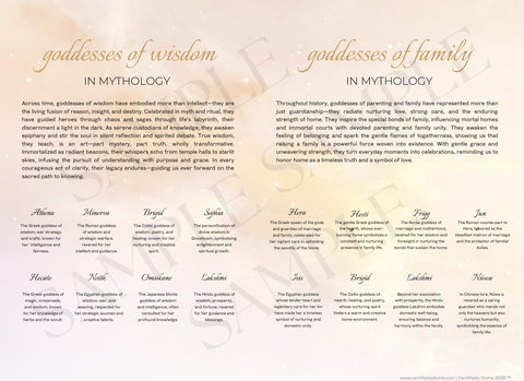 Goddess of Wisdom & Family - Golden