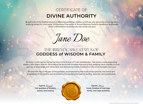 Goddess of Wisdom & Family - Radiance