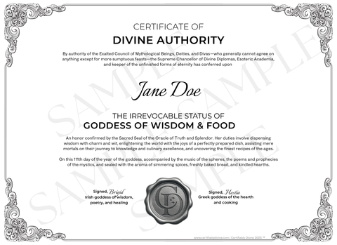 Goddess of Wisdom & Food - Classic