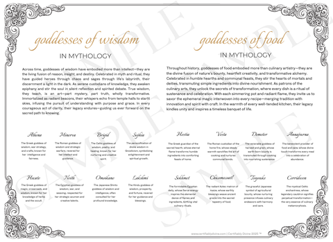 Goddess of Wisdom & Food - Classic