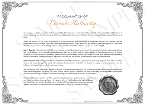 Goddess of Wisdom & Food - Classic