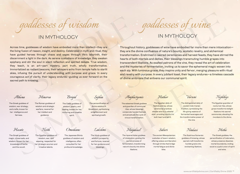 Goddess of Wisdom & Wine - Golden