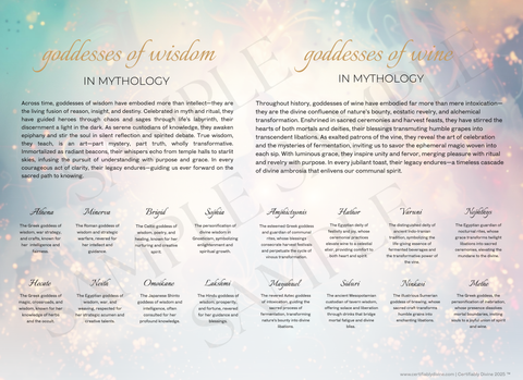 Goddess of Wisdom & Wine - Radiance