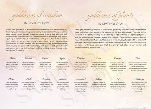 Goddess of Wisdom & Plants - Golden