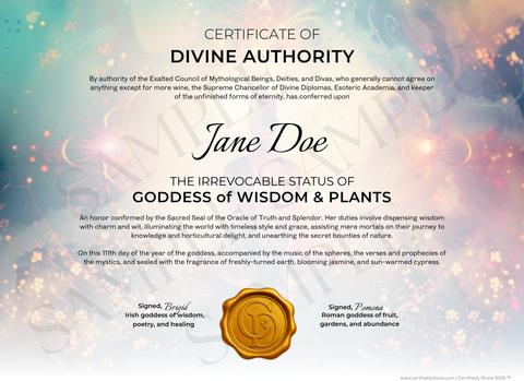 Goddess of Wisdom & Plants - Radiance