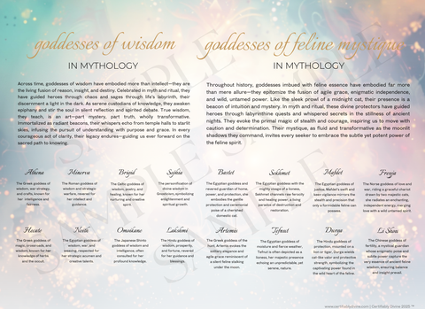 Goddess of Wisdom & Cats - Radiance