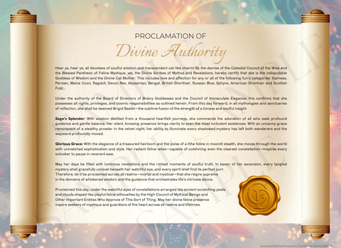 Goddess of Wisdom & Cats - Radiance