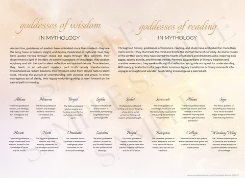 Goddess of Wisdom & Reading - Golden