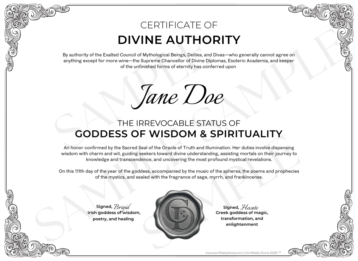 Goddess of Wisdom & Spirituality - Classic
