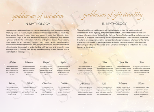 Goddess of Wisdom & Spirituality - Golden