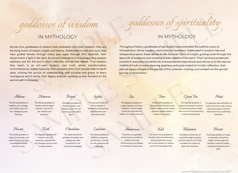 Goddess of Wisdom & Spirituality - Golden