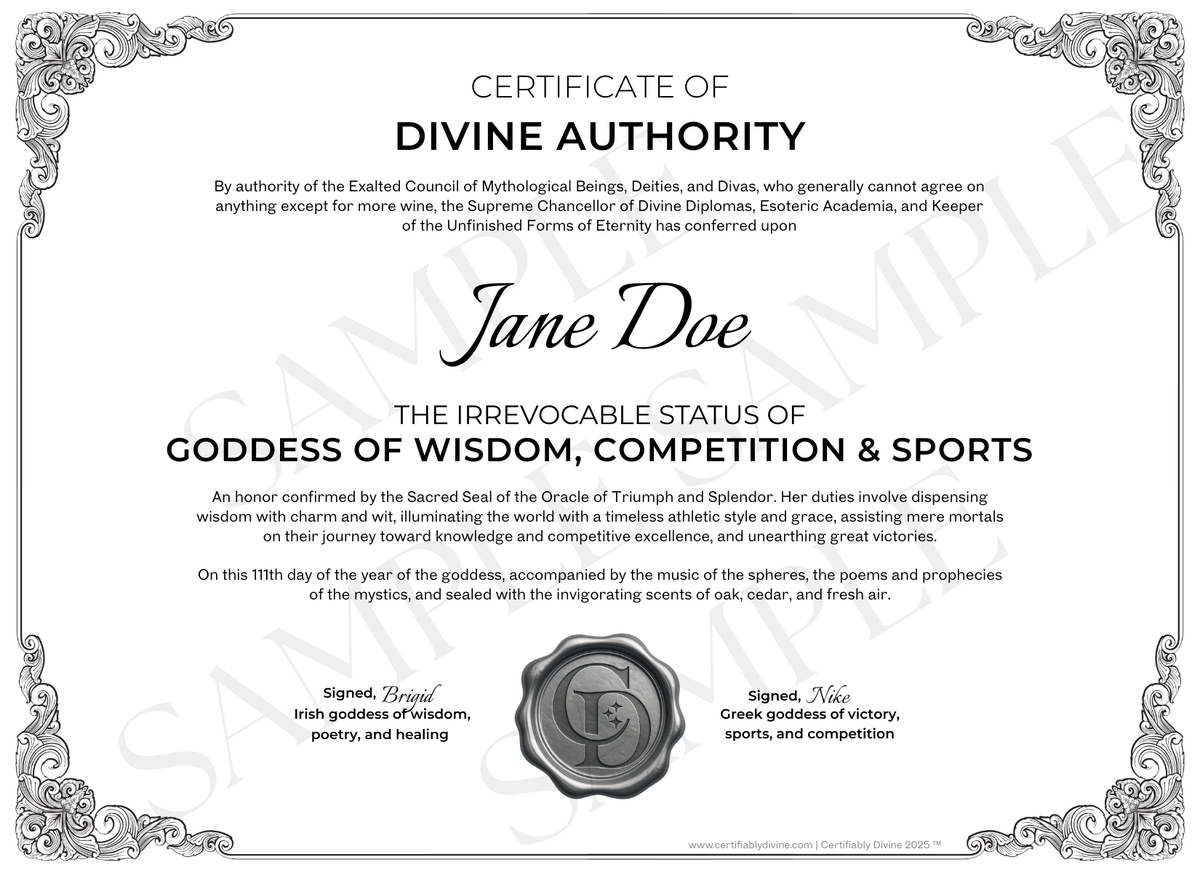 Goddess of Wisdom & Sports - Classic