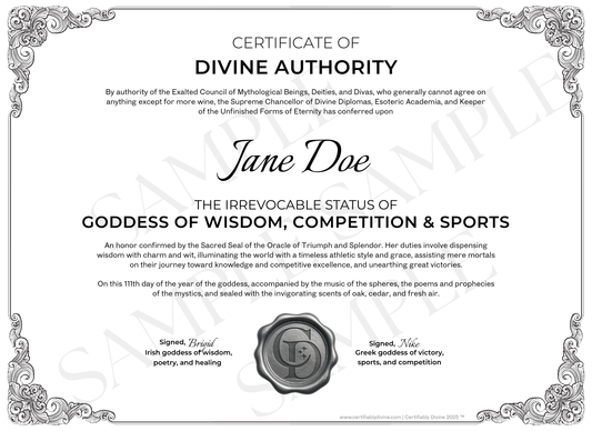 Goddess of Wisdom & Sports - Classic