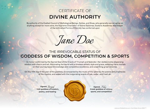 Goddess of Wisdom & Sports - Radiance