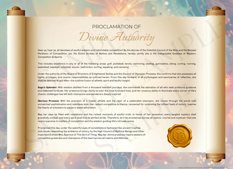 Goddess of Wisdom & Sports - Radiance