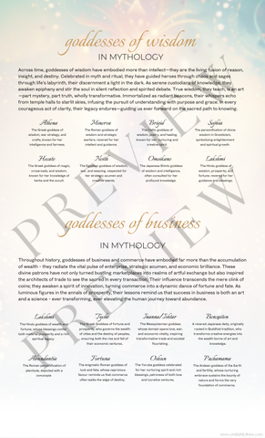 Goddess of Wisdom & Business | Wisdom and Business (3 Variations)