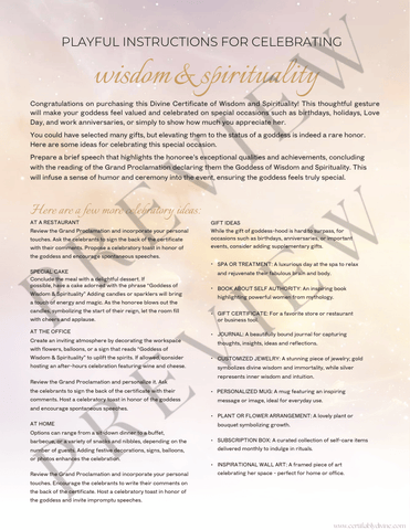 Goddess of Wisdom & Spirituality | Wisdom and Spirituality (3 Variations)