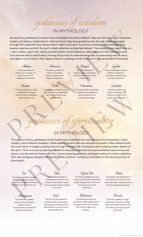 Goddess of Wisdom & Spirituality | Wisdom and Spirituality (3 Variations)