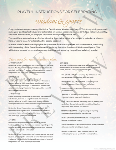 Goddess of Wisdom & Sports | Wisdom, Competition and Sports (3 Variations)