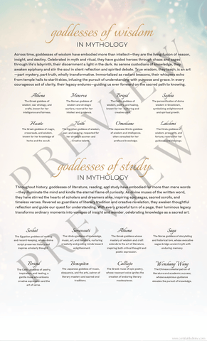 Goddess of Wisdom & Reading | Wisdom, Study and Reading (3 Variations)
