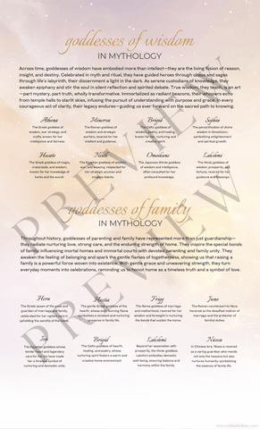 Goddess of Wisdom & Family | Wisdom & Family (3 Variations)
