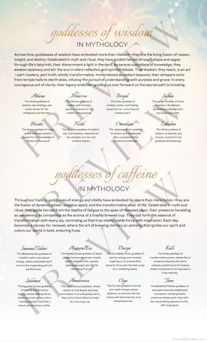 Goddess of Wisdom & Coffee | Wisdom and Caffeine (3 Variations)
