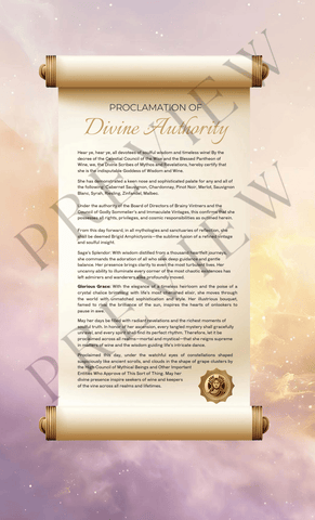 Goddess of Wisdom & Wine | Wisdom and Wine (3 Variations)